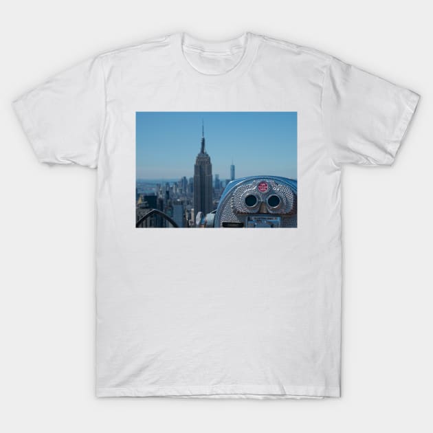 Turn to clear vision - New York skyline T-Shirt by millroadgirl